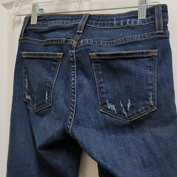 Just Black skinny frayed jeans cropped size 25P - Picture 3 of 8